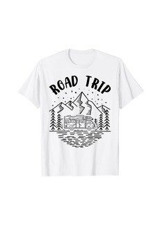 Camper Funny Graphic Road Trip Summer Nature Vacation Camping T-Shirt