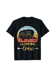 Camper Glamping Crew Funny Matching Family Girls Camping Trip T-Shirt