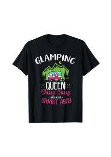 Camper Glamping Queen Classy Sassy Smart Assy Camping RV Gift T-Shirt