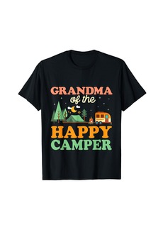 Grandma Of The Happy Camper Women 1st Bday Camping Trip T-Shirt