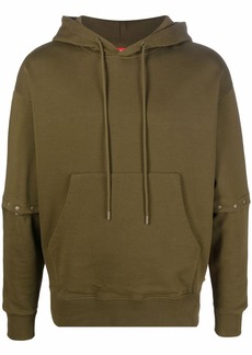 Camper logo-patch drawstring hoodie