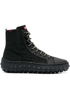 Camper logo-patch lace-up boots