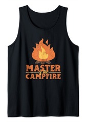 Master Of The Campfire Funny Camping Hiking Outdoor Camper Tank Top