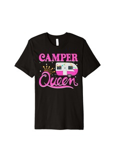 Outdoor Camping Nature Adventure Camper Queen Premium T-Shirt