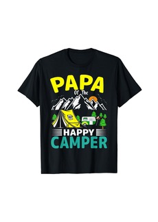 Papa Of The Camper Dad 1st Birthday Family Camping Trip T-Shirt