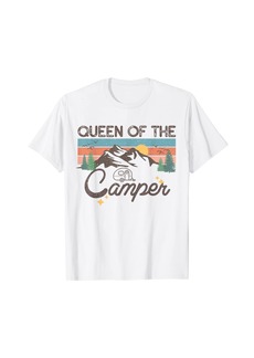 Retro Vintage Camping Shirt Women Queen Of The Camper T-Shirt