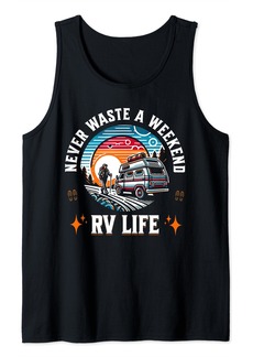 RV Camper Van Motor Home Caravan Camping Vacation Weekend Tank Top