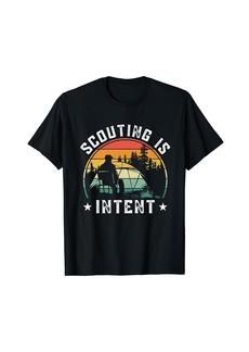 Scouting Is Intent Funny Nature Camping Vintage Scout Camper T-Shirt