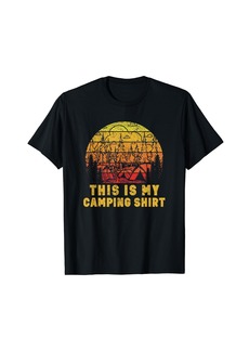 This Is My Camping Shirt Funny Camper Hiking Nature Outdoor T-Shirt