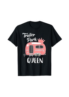 Camper Trailer Park Queen Funny Girl RV Camping T Shirt