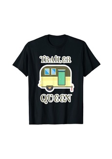 Trailer Queen Cute Vintage Retro Camper T-shirt