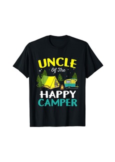 Uncle Of The Happy Camper Birthday Family Camping T-Shirt