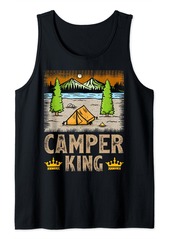 Vintage Style Adventure Camper King Camping Tank Top