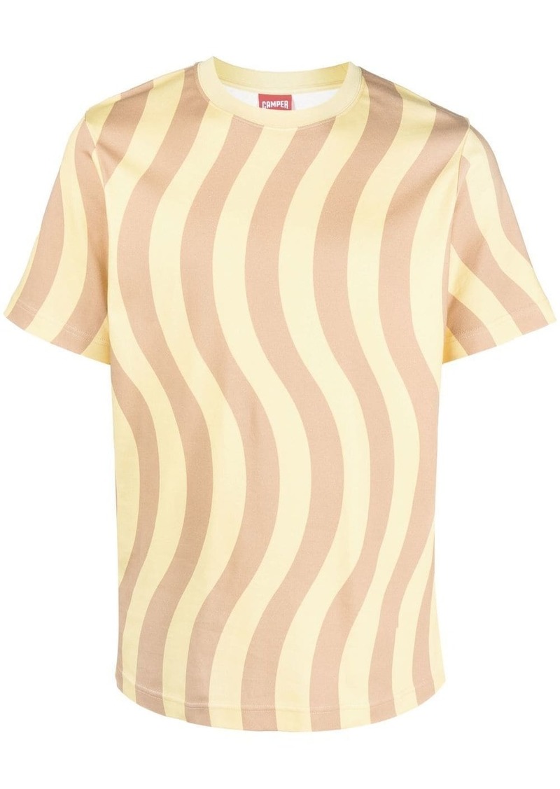 Camper wave-print short-sleeve T-shirt