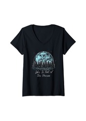 Camper Womens Lake Is Part of Process Camping Motivational Quote V-Neck T-Shirt