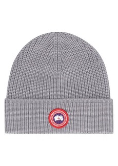 CANADA GOOSE ARTIC DISC RIBBED KNIT BEANIE