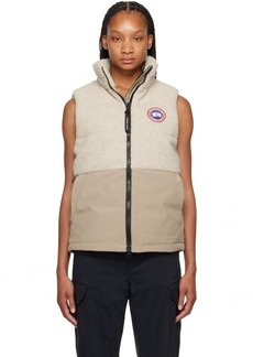 Canada Goose Beige Elora Down Vest