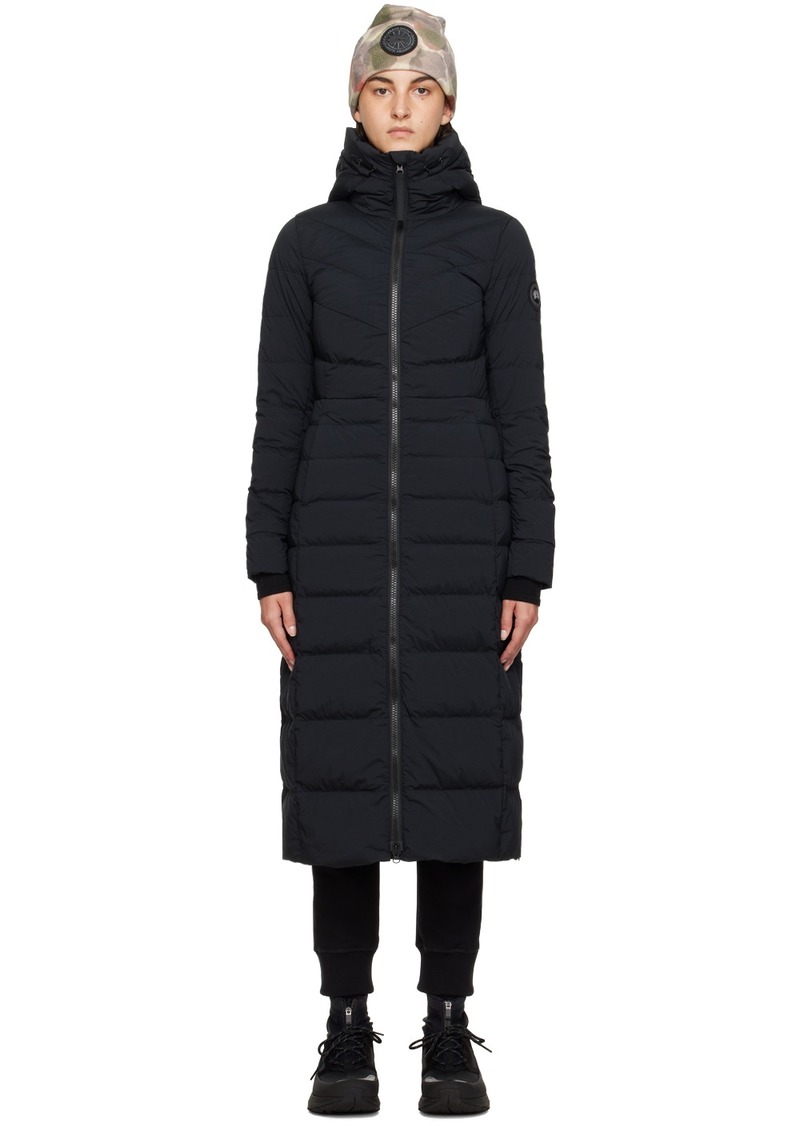 Canada Goose Black 'Black Label' Clair Long Down Coat