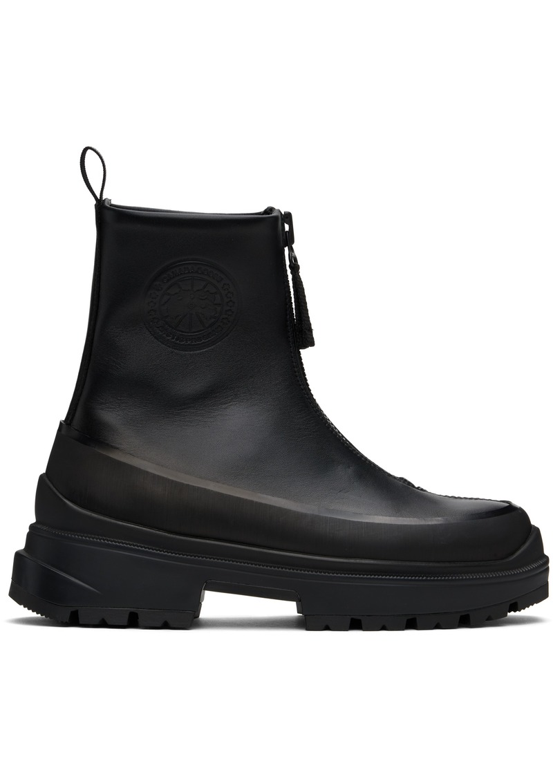 Canada Goose Black Kya Zip-Up Boots