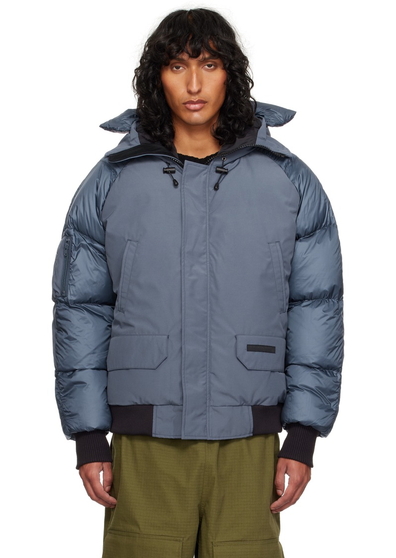 Canada Goose Blue 'Black Label' Paradigm Chilliwack Bomber Down Jacket