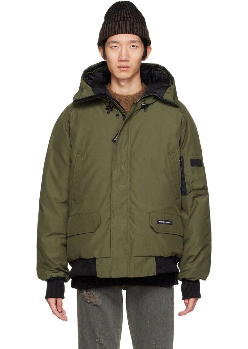 Canada Goose Khaki Chilliwack Bomber Down Jacket