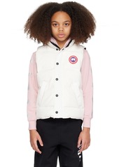 Canada Goose Kids Kids White Vanier Down Vest