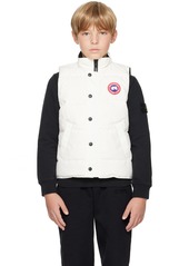 Canada Goose Kids Kids White Vanier Down Vest