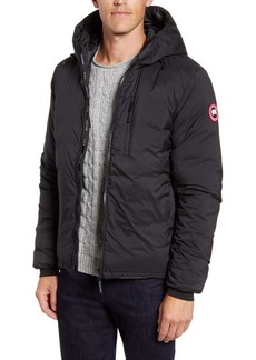 Canada Goose Lodge Packable Windproof 750 Fill Power Down Hooded Jacket in Black at Nordstrom