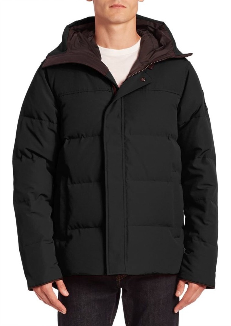 macmillan quilted shell hooded down parka