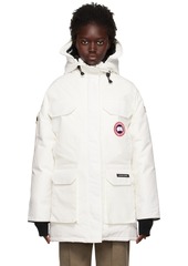 Canada Goose White Expedition Down Jacket