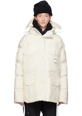 Canada Goose White Expedition Down Jacket