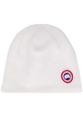 Canada Goose logo-patch knitted beanie