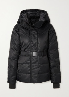 Canada Goose Mckenna Hooded Belted Quilted Performance Satin Down Jacket