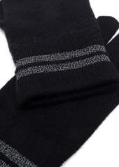 Canada Goose metallic-stripe merino-knit gloves