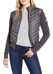Canada Goose Hybridge Quilted & Knit Jacket in Iron Grey at Nordstrom
