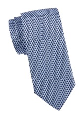 Canali Abstract Square Silk Tie