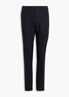 Canali - Tapered hammered wool-blend pants - Blue - IT 54