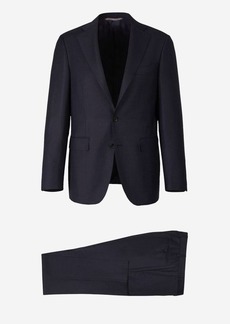 CANALI CHECKED WOOL SUIT