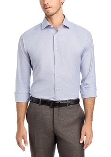 Canali Impeccabile Cotton Micro Check Regular Fit Dress Shirt