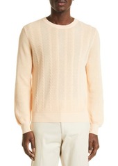 Canali Men's Knit Crewneck Sweater in Light Beige at Nordstrom