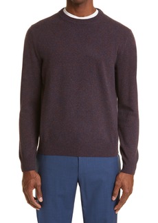 Canali Men's Wool & Cashmere Crewneck Sweater in Brown at Nordstrom
