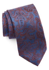 Canali Paisley Silk & Cotton Tie