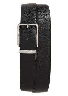 Canali Pebbled Leather Belt