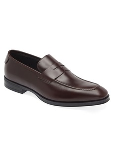 Canali Penny Loafer in Dark Brown at Nordstrom Rack