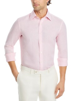 Canali Pink Linen Sport Shirt