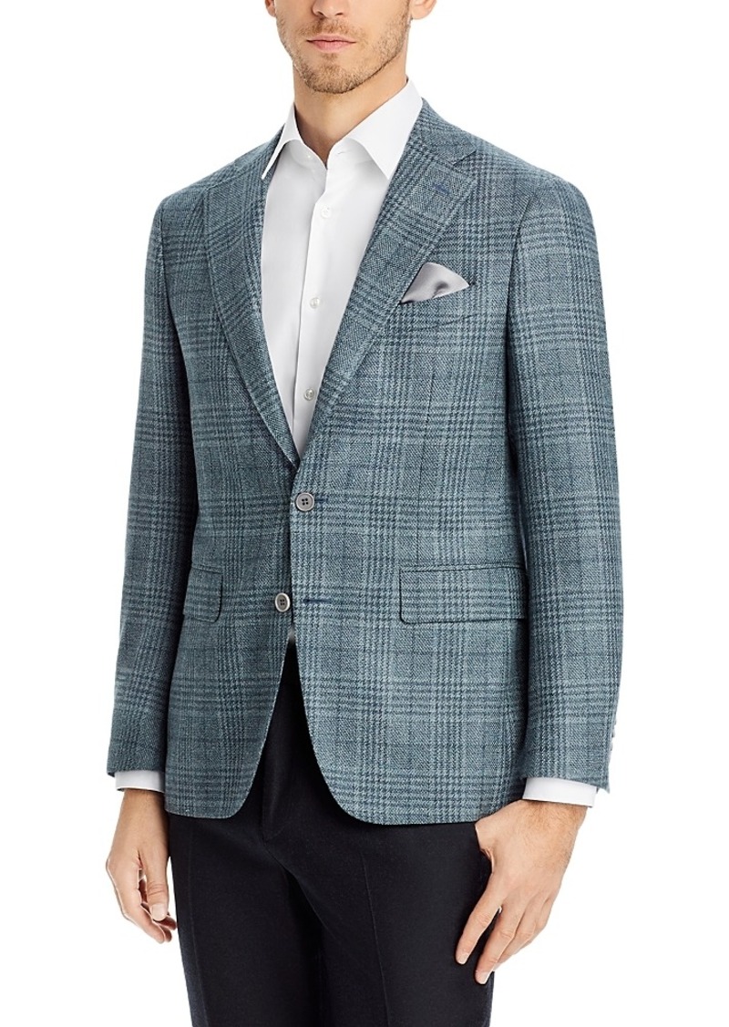 Canali Capri Wool & Silk Plaid Slim Fit Sport Coat