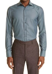 Canali Regular Fit Easy Care Cotton Dress Shirt