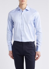 Canali Regular Fit Geometric Pattern Dress Shirt