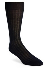 Canali Cotton Rib Dress Socks