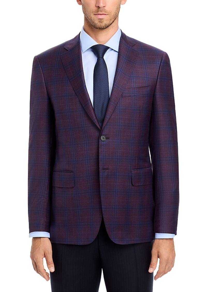 Canali Siena Plaid Regular Fit Sport Coat